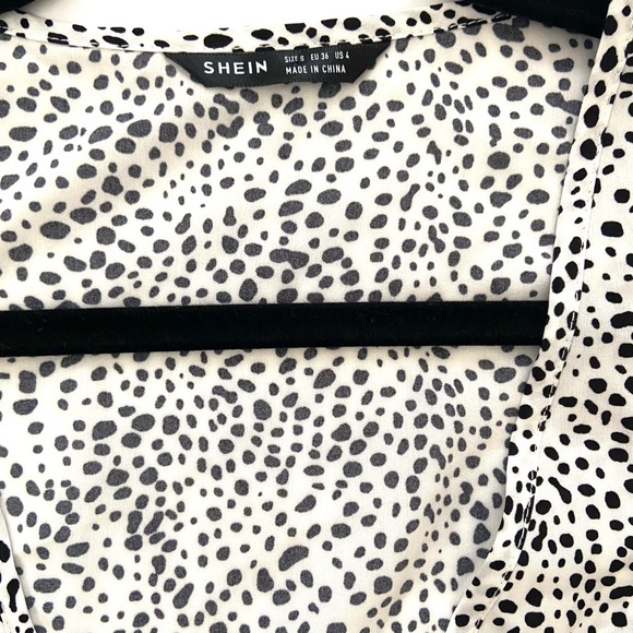 Cropped Dalmatian Criss-Cross Self Tie Top Sm/4 - Picture 8 of 8